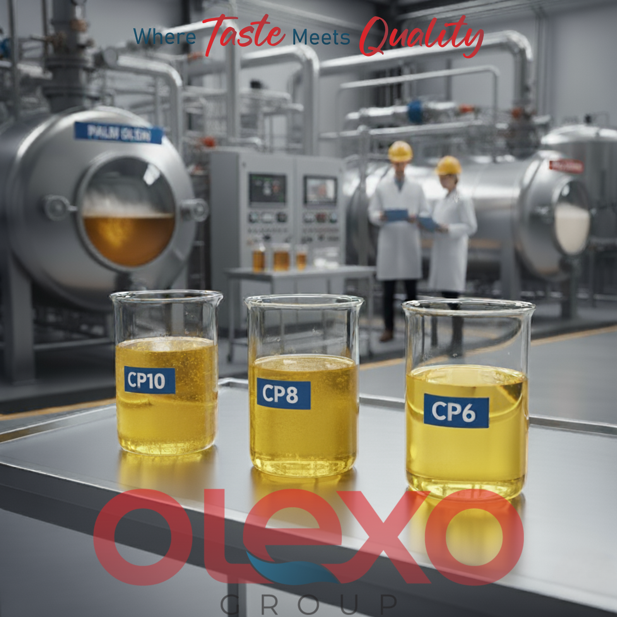 differences between palm olein grades CP10, CP8, and CP6,